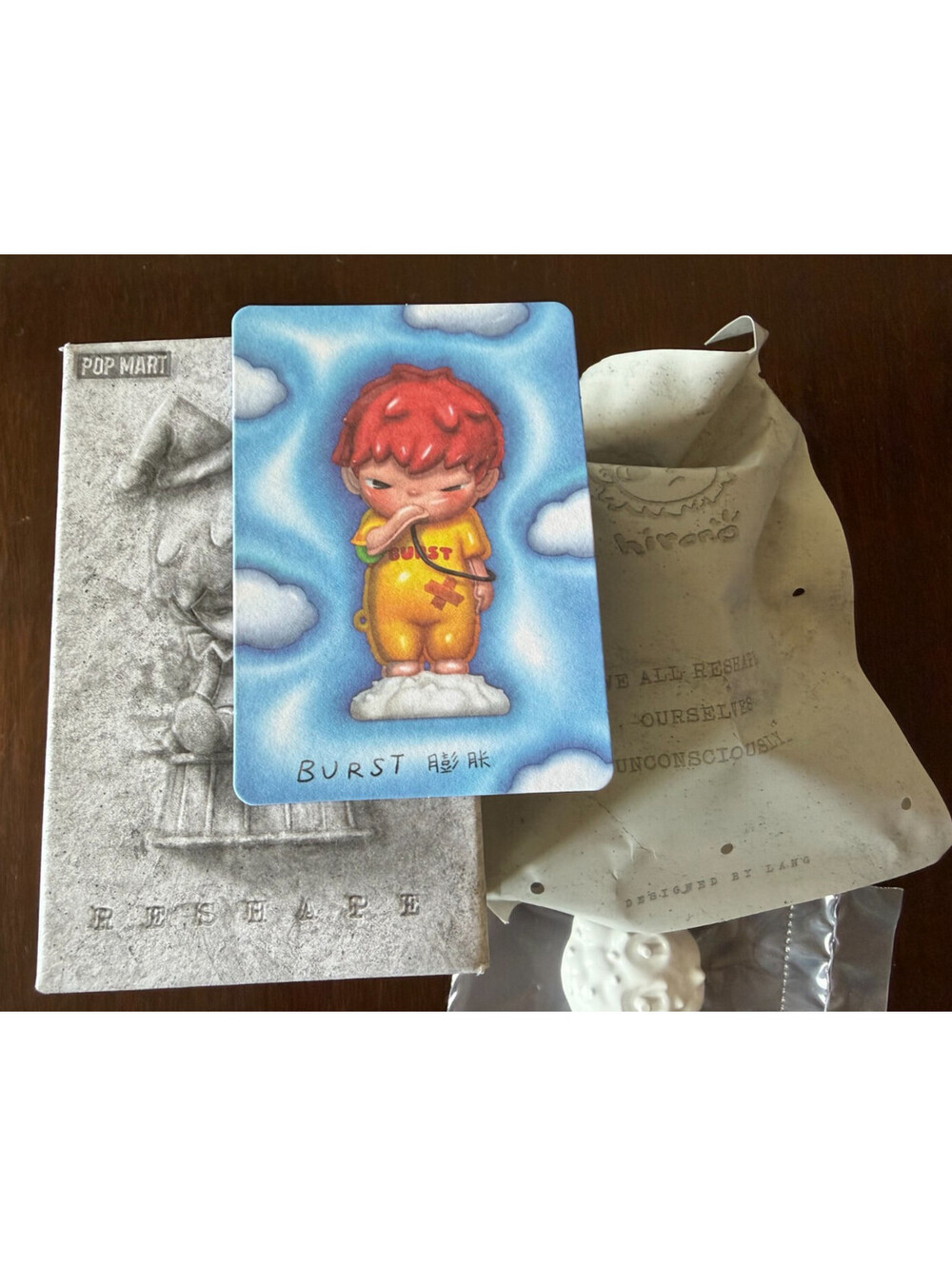 POP MART Hirono Reshape Blind Box Confirmed Figure - "BURST" Red Hair